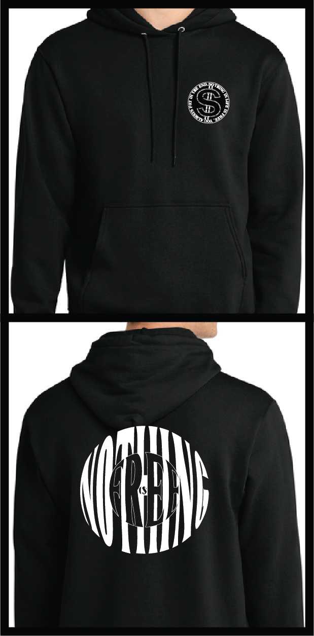NOTHING IS FREE Mid-weight Unisex Cotton/Poly Blend Hoodie