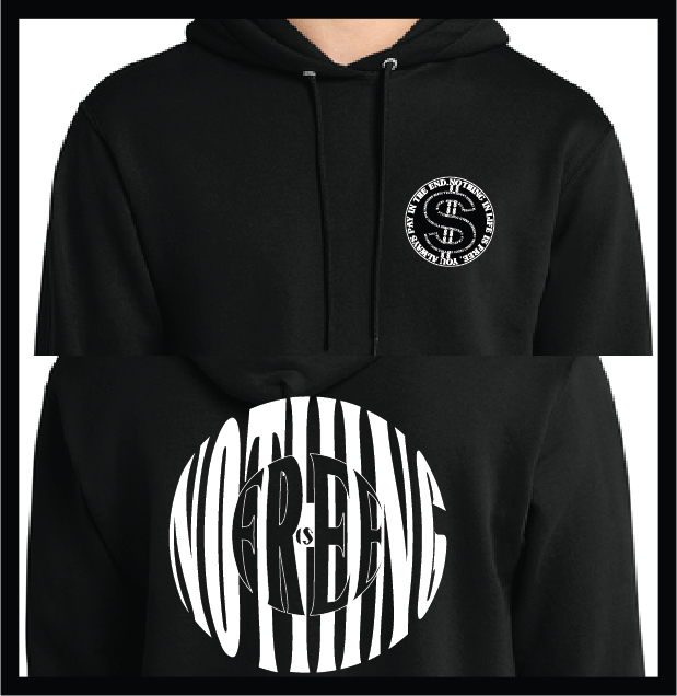 NOTHING IS FREE Mid-weight Unisex Cotton/Poly Blend Hoodie
